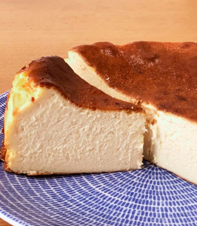 15㎝型★混ぜるだけ失敗なし!バスク風チーズケーキ