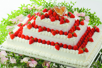 ウェディングケーキ 3段 -株 ケーキ工房Takaco'MOM