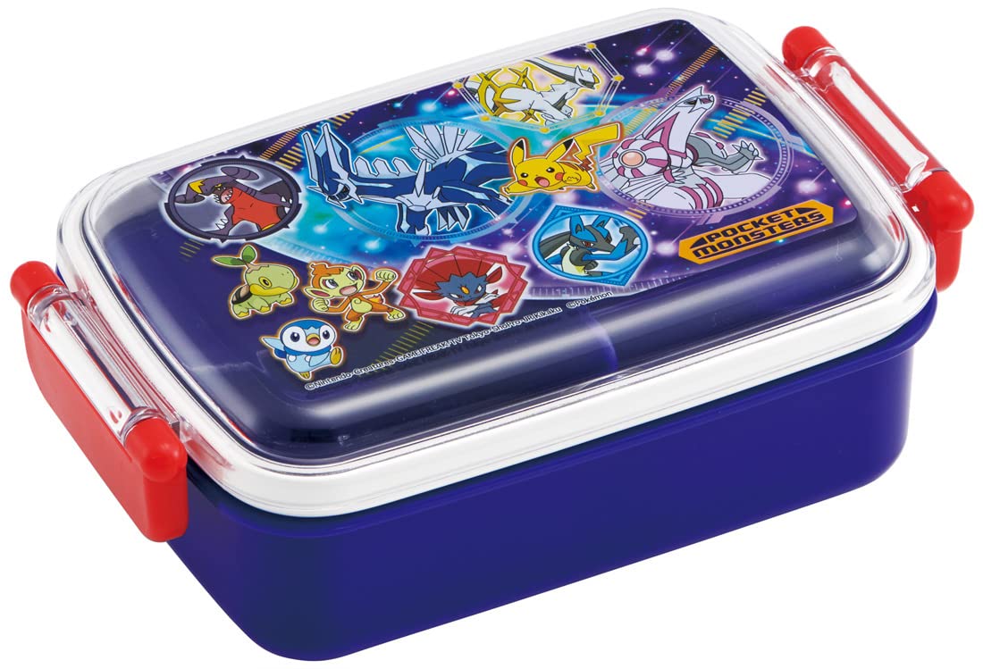 抗菌おかずがつぶれにくい ふわっとフタお弁当箱 角型1段 450ml ポケットモンスター２４ RBF3ANAG_4973307664823