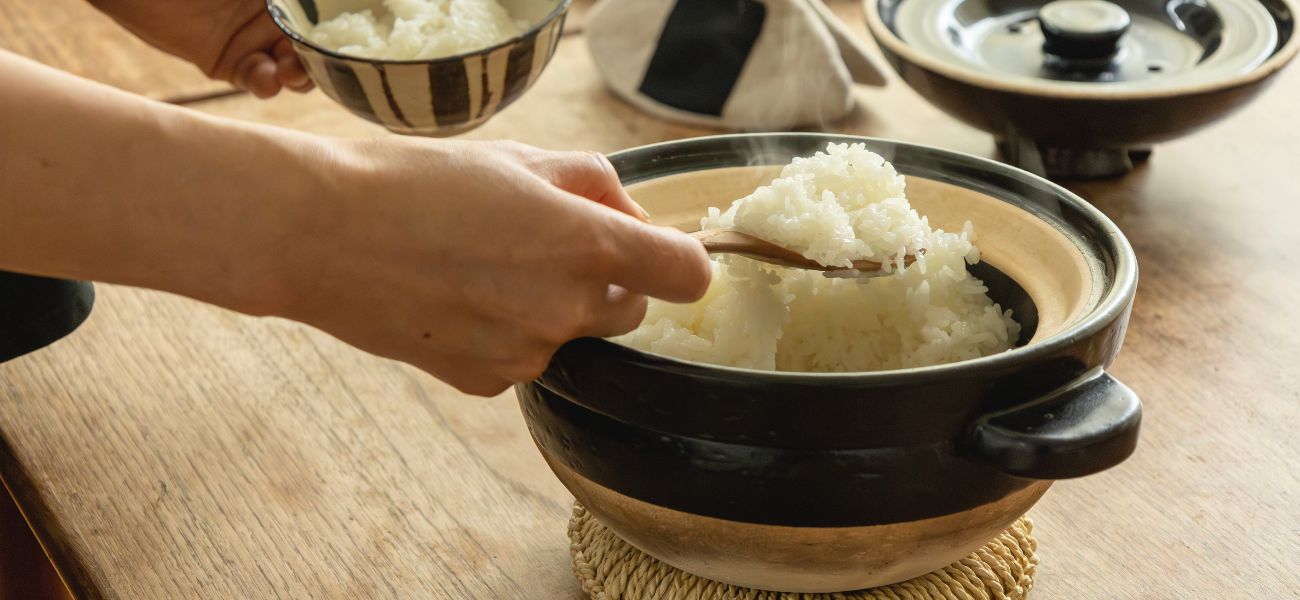 加熱時間5分弱土鍋ごはんの炊き方