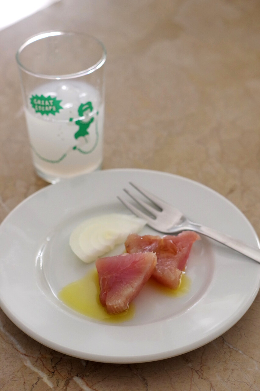 びんちょうまぐろの塩麹コチュジャン和え