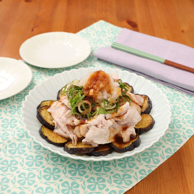 豚しゃぶとなすのオリーブポン酢和えOlive Oil Life オリーブオイルライフ