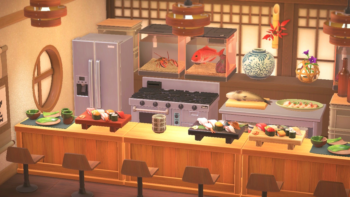 あつ森・ハピパラ レストランのおしゃれなレイアウト～豪華な船の中の洋食レストラン～ - マイミーボックス myme box