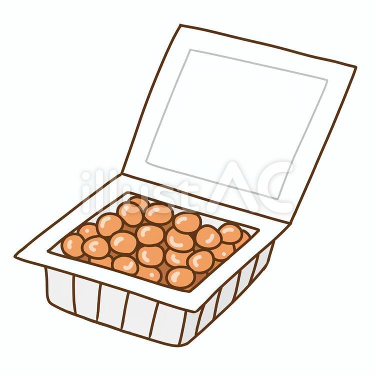 納豆を食べる人のイラスト 女の子