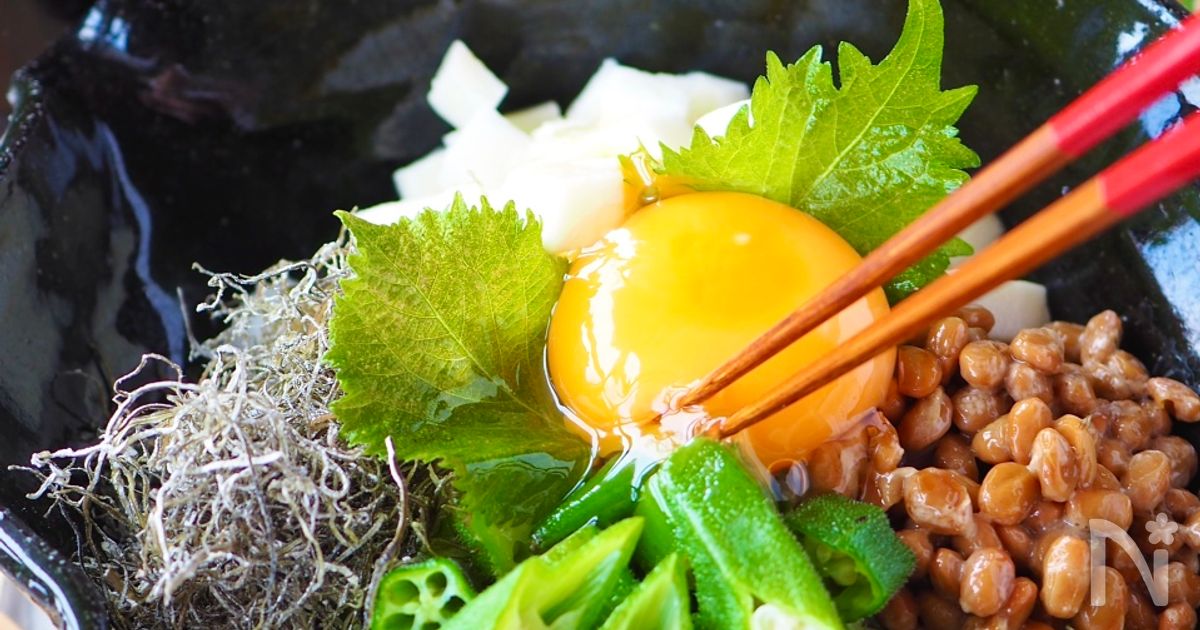 オクラ・納豆・長芋のネバネバトリオレシピ