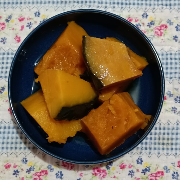 冷凍しても美味しい！電子レンジで簡単、かぼちゃの煮物のレシピ