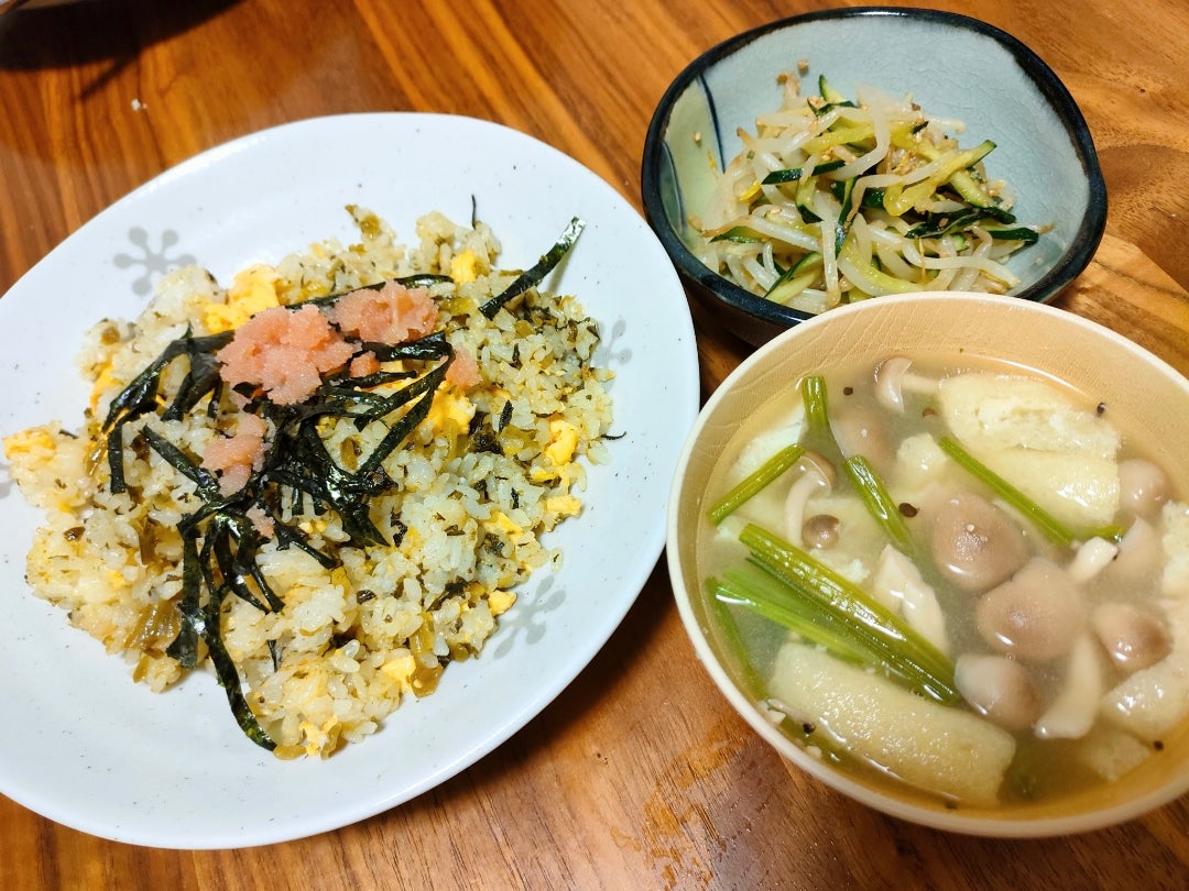 明太子としらすのチャーハン