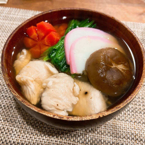 電子レンジで簡単！白だし雑煮 山本ゆりさんお墨付き