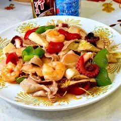 皿うどん☆野菜たっぷり、柚子胡椒で！ レシピ・作り方 by Fatima_pt - 楽天レシピ