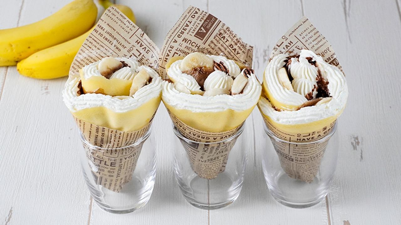 チョコバナナミルクレープ