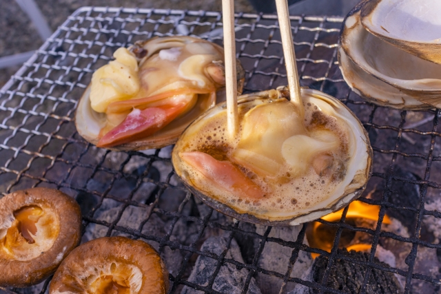 ホッキ貝とサザエのグリル焼きネレルのブログ