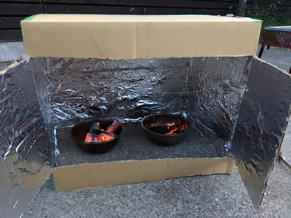 ダンボールオーブンでピザ作り - 2024年自然体験プログラム