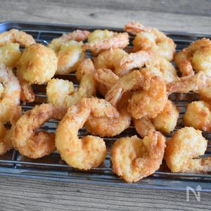 レシピ 卵なしでもザクザク！パパッと美味しい！簡単エビフライの作り方 - Key's kitchen