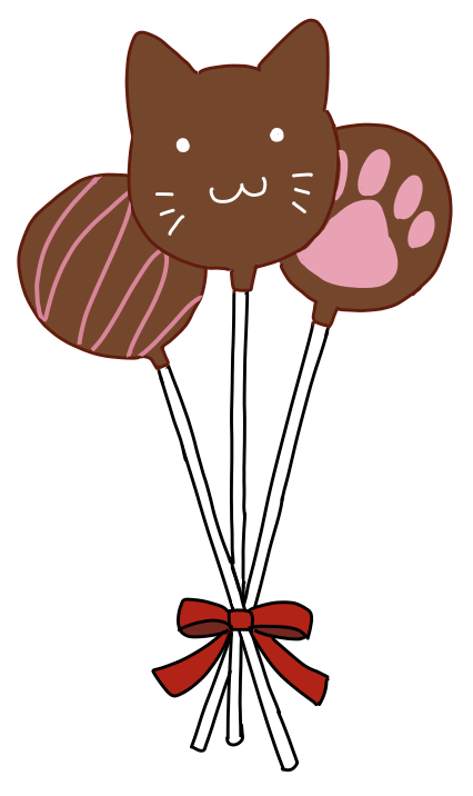 デコレーションチョコレートやハート型ケーキやバレンタインギフトの、可愛いチョコレートスイーツのアイコンいろいろのイラスト素材FYI05011310ストックフォトの Qlean Market キュリンマーケット