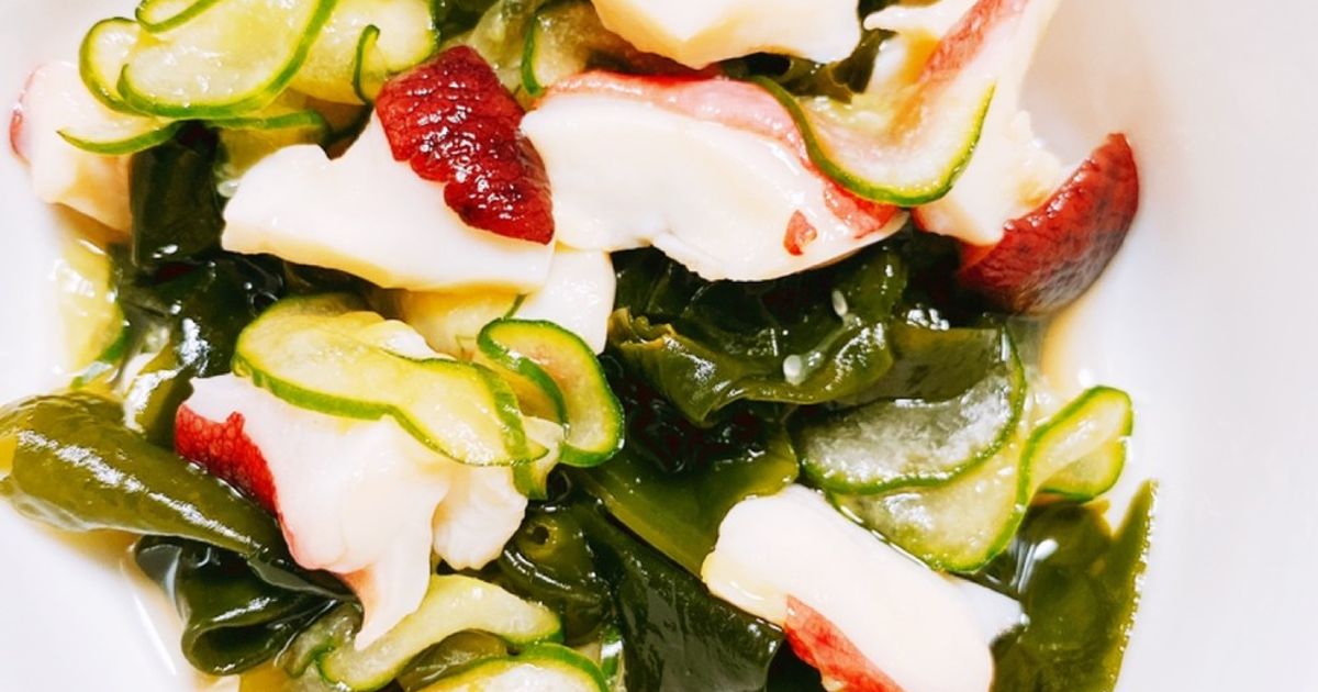 コレが黄金比！きゅうりとワカメの酢の物☆