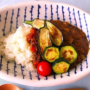 大人向け♪夏に食べたいゴーヤ入りキーマカレ