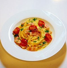 にんにくチューブで簡単ペペロンチーノ