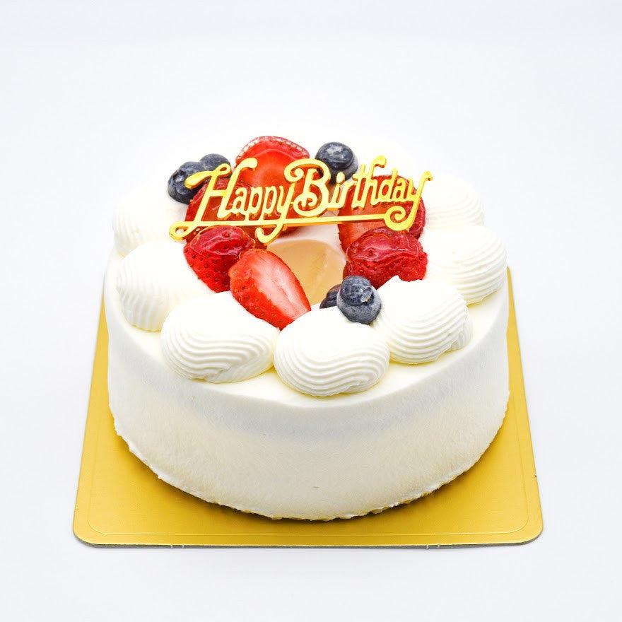 生クリーム フルーツ デコレーションケーキ＊冷凍ケーキ ホールケーキ6号：約6〜8人分 ケーキ フルーツケーキ バースデー ケーキ 誕生日記念日 可愛い 食べ物 プレゼント ギフト お祝い 内祝い 退職祝い お土産 人気 ポイント消化 お取り寄せ栃木のタウン誌厳選 もんみや通販