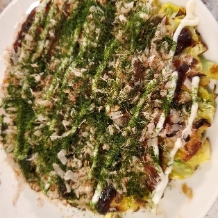 片栗粉でもちもちお好み焼き