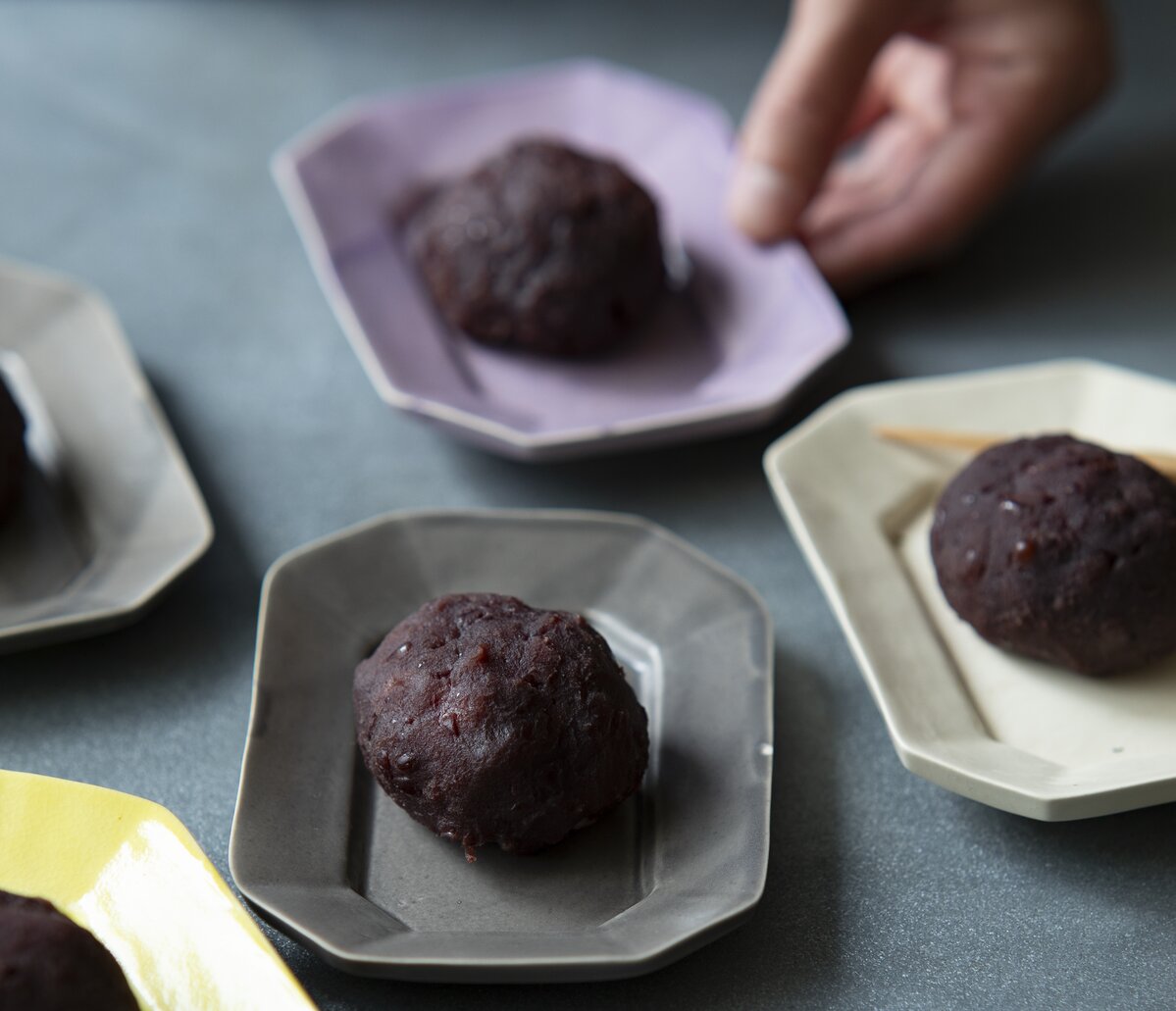 切り餅＆炊飯器 3色おはぎの簡単レシピやわらかくておいしい