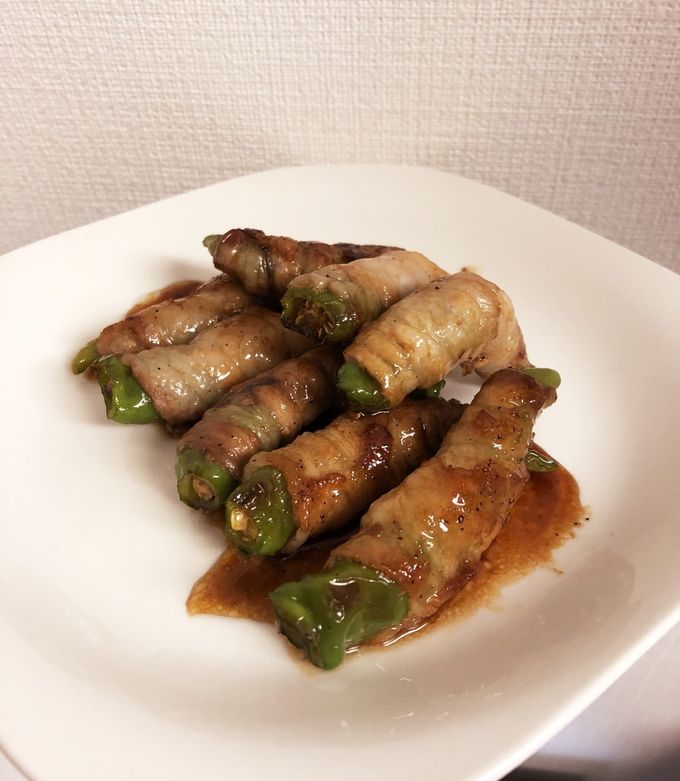 万願寺とうがらしと厚揚げ・豚肉のピリ辛煮込み レシピ まちがいなく346回死ねるおっさんひとりめし