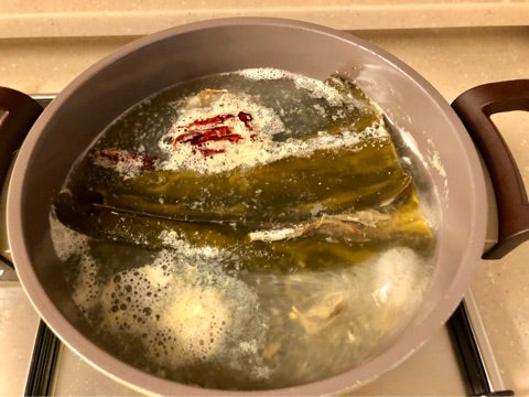 太刀魚の韓国風煮付け