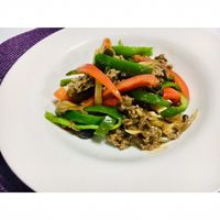 まさかの‼︎レンジで完成『ピーマンと牛肉の韓国風』激うま♡