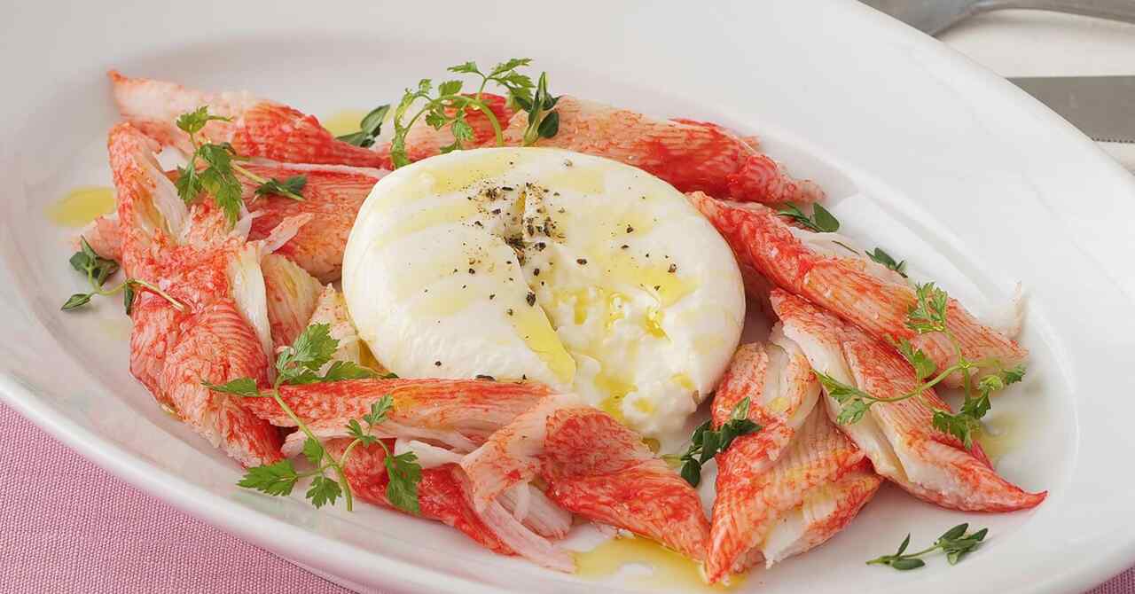 ブラータチーズサラダの食べ方