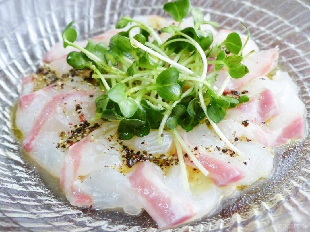 鯛のカルパッチョ