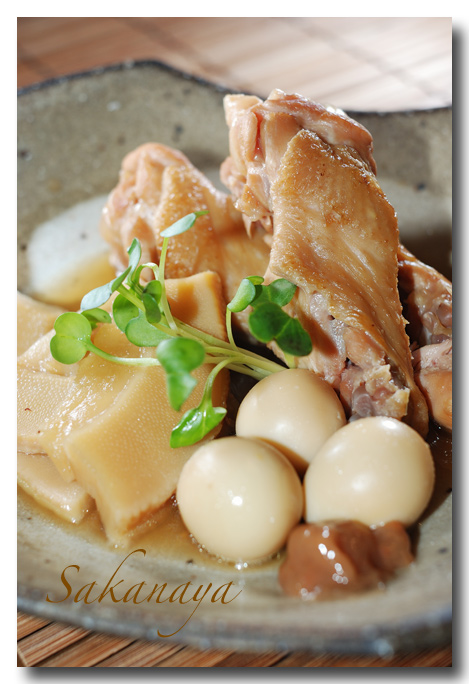 たけのこと手羽先の上海風煮込み