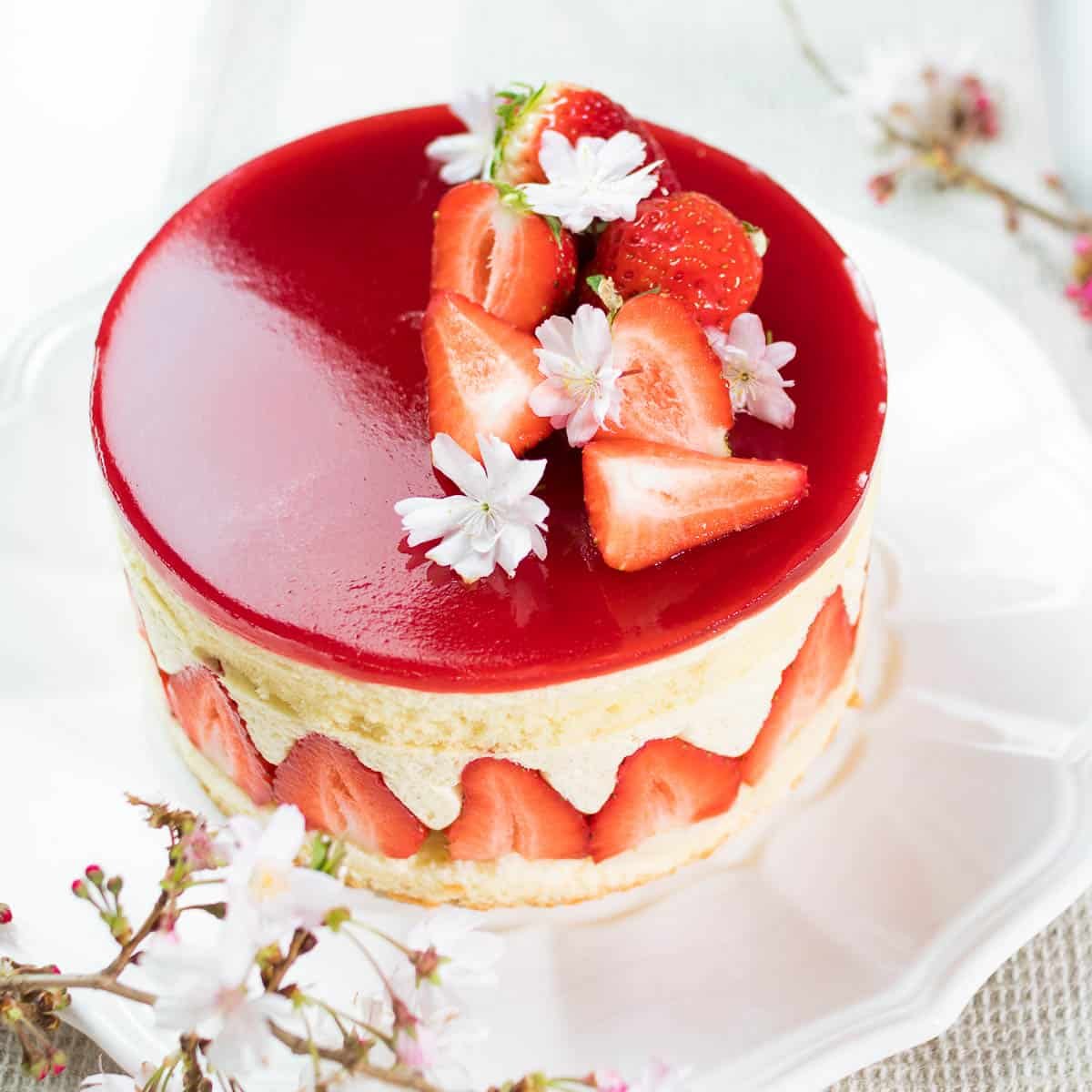 基本のドームショートケーキ