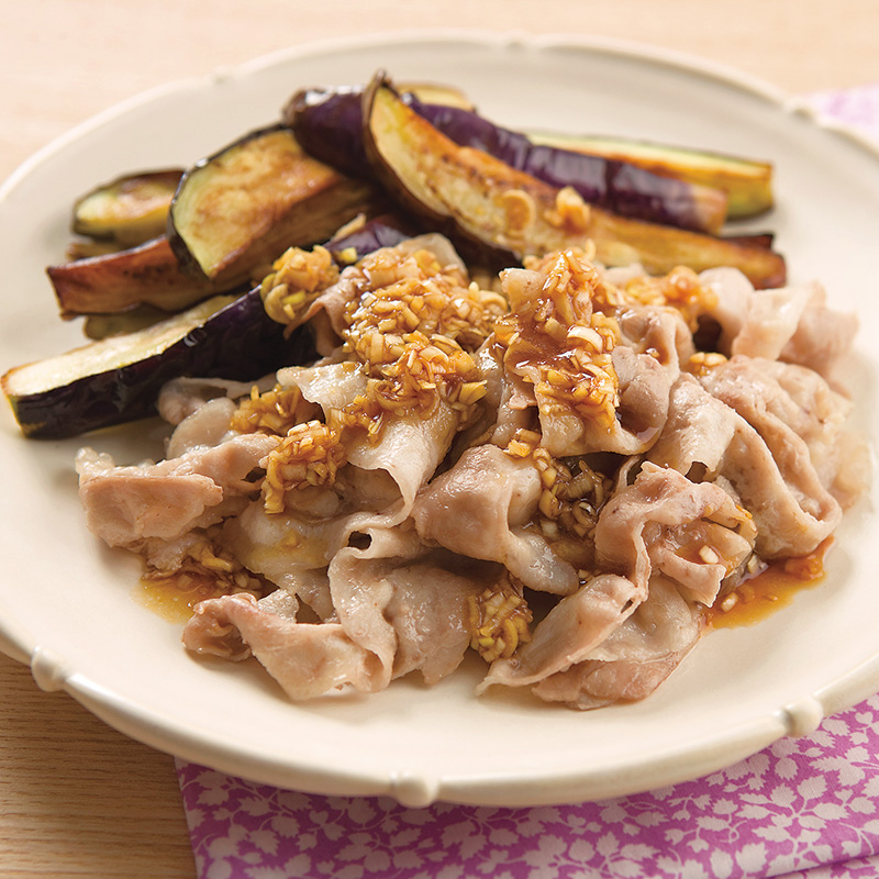 『豚しゃぶとなすの和風おろしだれ』さっぱり夏おかず♪