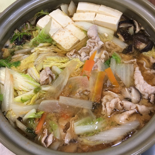 かきのキムチ鍋＊『ひらひら大根鍋』