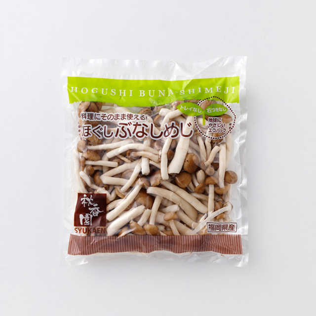 ぶなしめじの石づきでバター醤油ステーキ