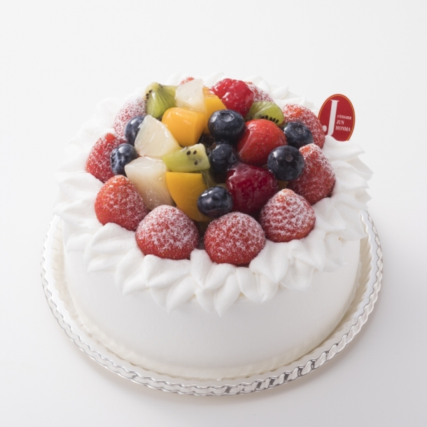 テイクアウト フルーツデコレーションホールケーキ+メッセージプレート 5号直径15cmFOUR SEASONSCAFE フォーシーズンズカフェ <西葛西>OZmallレストラン予約