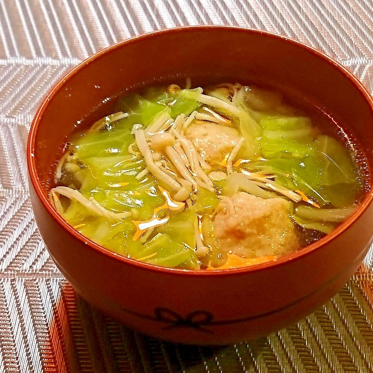 お鍋に♪えのき入り鶏団子 by ル〜テ〜ミ〜クックパッド簡単おいしいみんなのレシピが392万品