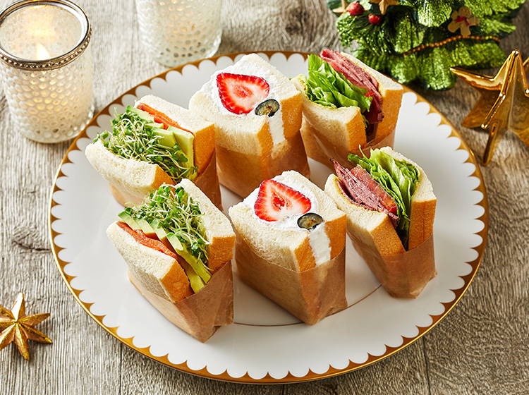 天満屋ストア ネットショップサンドイッチクリスマスプレート