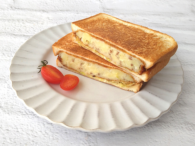 レンジでかんたん！魔法のてりたまサンド