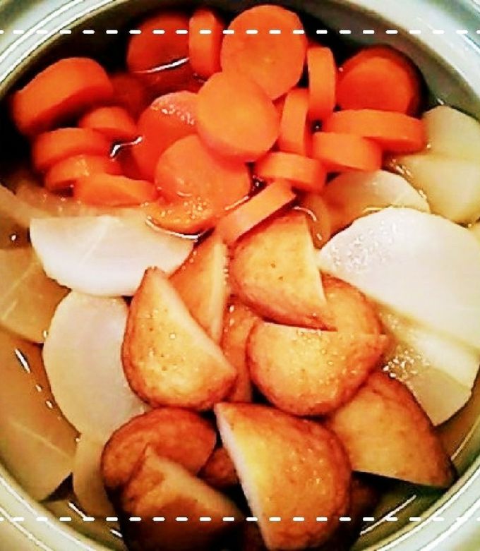 大根と人参とさつま揚げのたいたん 煮物