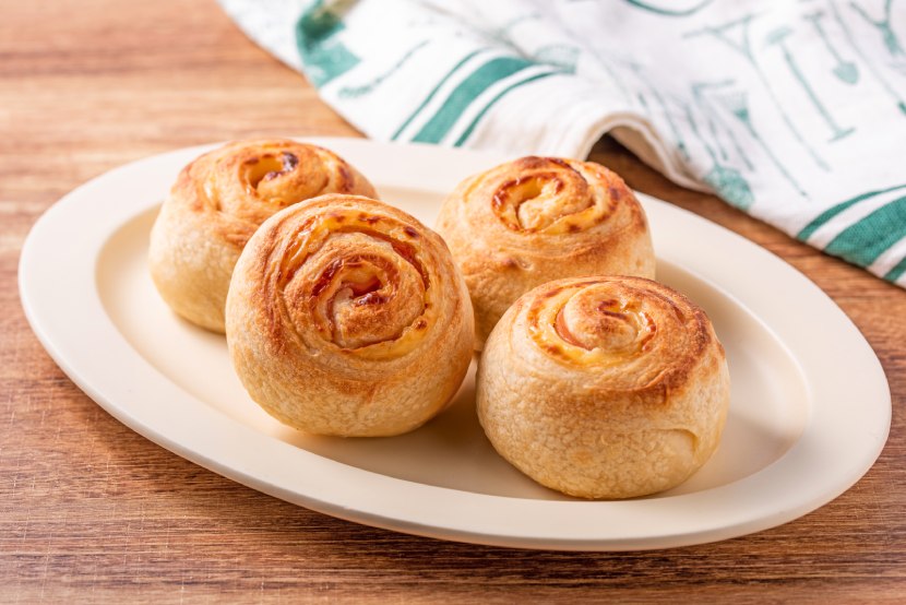 HBで簡単!ベーコンチーズパン♪