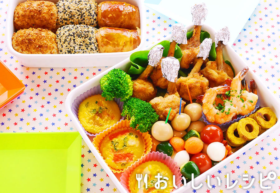 5児ママお弁当作り 遠足弁当は簡単なキャラ弁 唐揚げ弁当