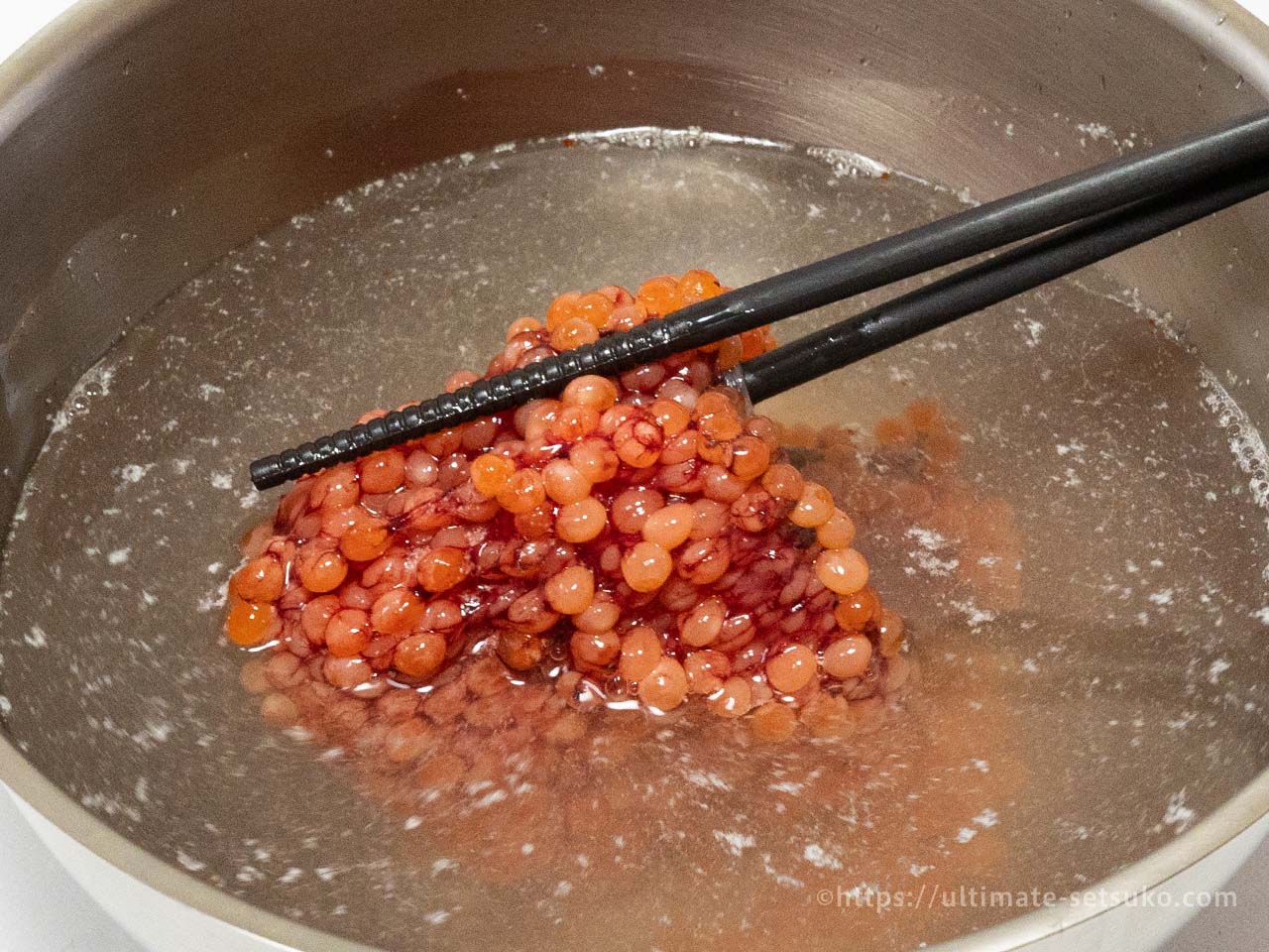 時期に合った失敗しない生筋子の選び方と固い生筋子の対処方