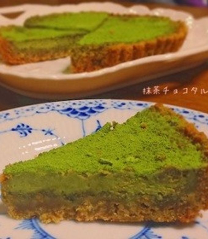 オーブン不要！焼かない抹茶チーズケーキ