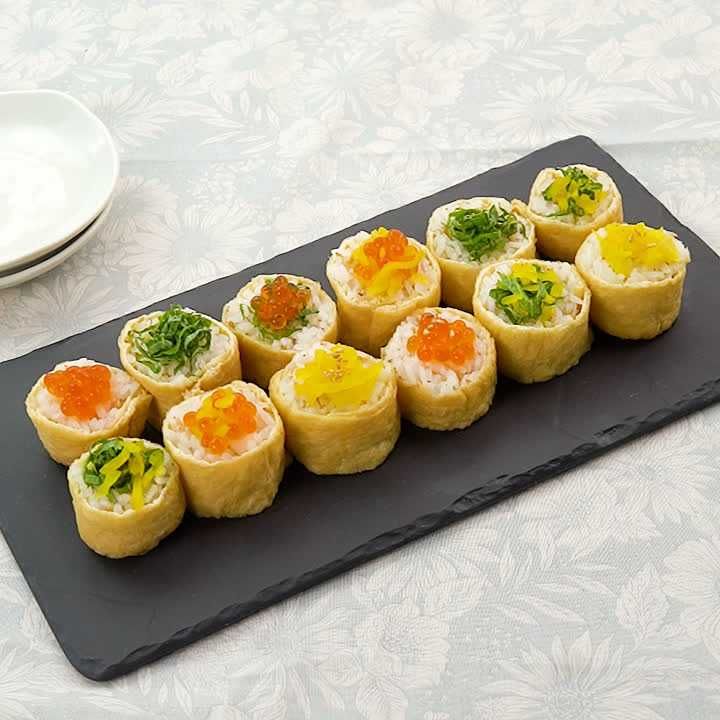 山椒の風味が香る♪ うなぎのオープンいなり寿司