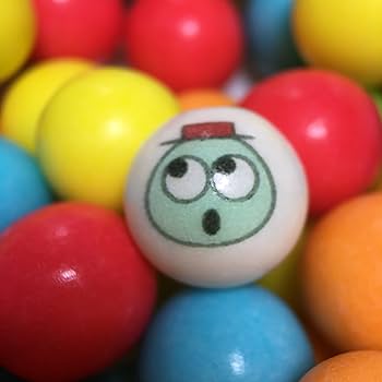 日本製ガムボールマシン用詰替えガム 直径18mm じゃんけんカラーガム 1000個 500個