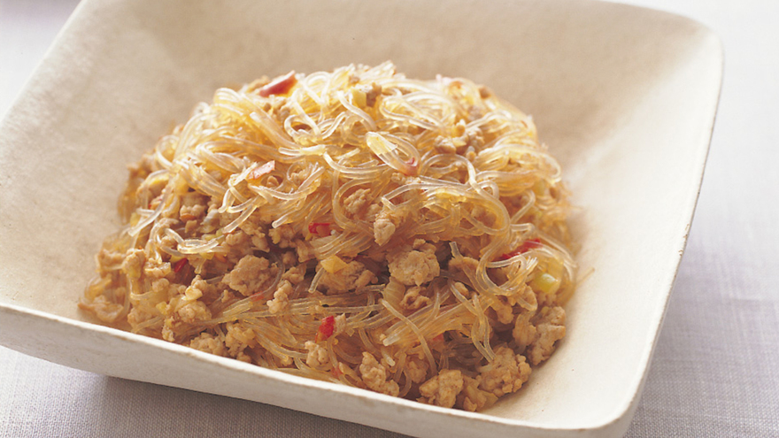 豚ひき肉と春雨炒め 子どものお手伝い料理