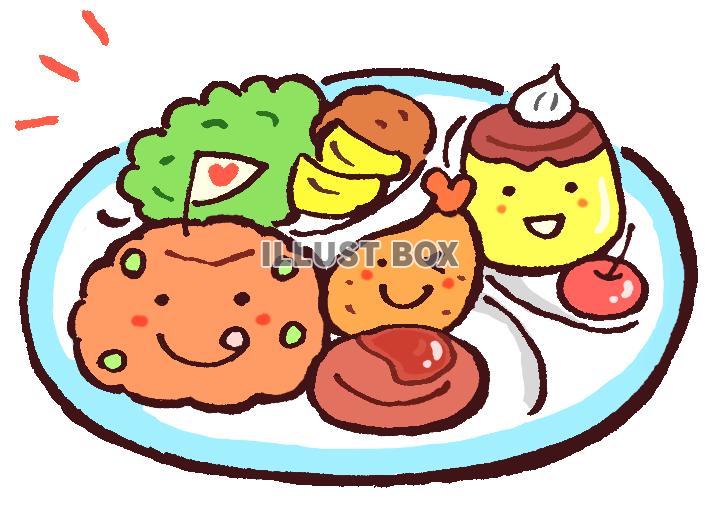 給食 学校 スクール：イラスト無料