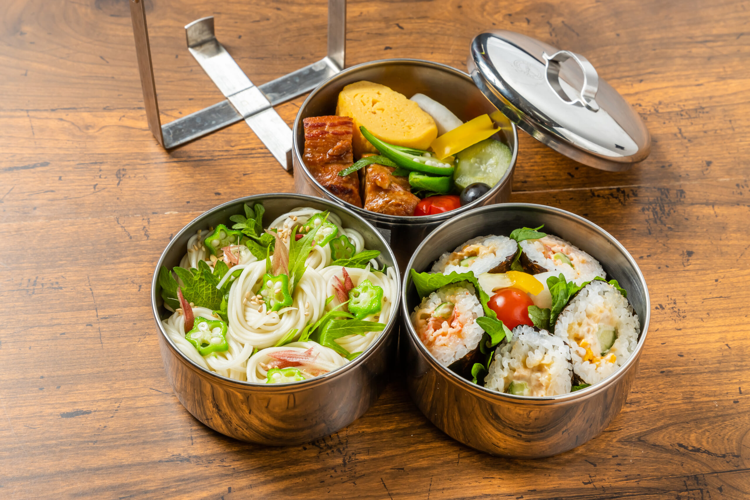 サラダチキンのだし梅そうめん弁当