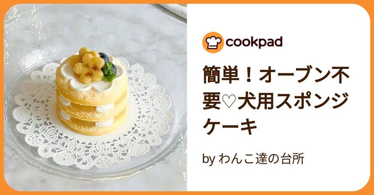 材料2個だけ!スポンジケーキ犬の心理栄養カウンセラー 三苫恵理子