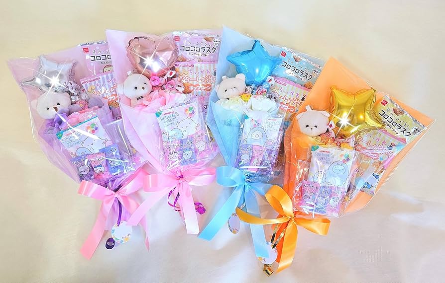 お菓子ブーケ バルーン中に風船TikTok
